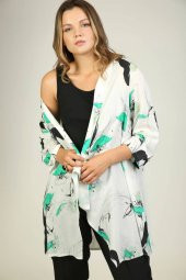 Çiçek Desenli İkili Takım Viskon Kadın Bluz - Büyük Beden - 7