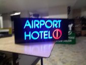 Airport Hotel Tabela 3D Led Neon Etkili Işıklı Tabela Kutu Harf Depo Reklam Tabela İstanbul Kartal thumbnail 1