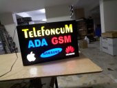 Telefoncum Ada Gsm Tabela 3D Led Neon Etkili Işıklı Tabela Kutu Harf Depo Reklam Tabela İstanbul thumbnail 2