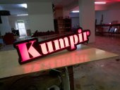 Kumpir Yazılı Tabela 3D Led Neon Etkili Işıklı Tabela Kutu Harf Depo Reklam Tabela Kartal İstanbul thumbnail 1