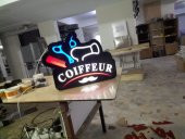 Coiffeur Kuaför Tabela 3D Led Neon Etkili Işıklı Tabela Kutu Harf Depo Reklam Atalar İstanbul Kartal - 1
