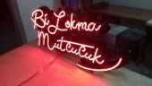 Bi Lokma Mutluluk 3D Neon Tabela Kırmızı Led Tabela Kutu Harf Depo Reklam Kartal İstanbul Tabela thumbnail 2