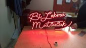 Bi Lokma Mutluluk 3D Neon Tabela Kırmızı Led Tabela Kutu Harf Depo Reklam Kartal İstanbul Tabela thumbnail 3