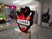 Izgara Köfte Tabelası 3D Led Neon Etkili Işıklı Tabela Kutu Harf Depo Reklam Tabela Size Özel Tabela thumbnail 1