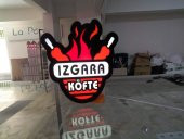 Izgara Köfte Tabelası 3D Led Neon Etkili Işıklı Tabela Kutu Harf Depo Reklam Tabela Size Özel Tabela thumbnail 2