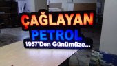 Çağlayan Petrol Benzinlikçi Tabelası 3D Led Neon Etkili Işıklı Tabela Kutu Depo Reklam Tabela Kartal thumbnail 2