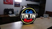 Cafe Tıntın Bar Tabelası 3D Led Neon Etkili Işıklı Tabela Kutu Harf Depo Reklam Tabela Kartal Atalar thumbnail 2