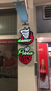 Döner Pizza Tabelası 3D Led Neon Etkili Işıklı Tabela Kutu Harf Depo Tabela Reklam İstanbul Kartal thumbnail 1
