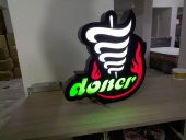 Döner Pizza Tabelası 3D Led Neon Etkili Işıklı Tabela Kutu Harf Depo Tabela Reklam İstanbul Kartal thumbnail 3