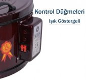 Uzel Merpa Bordo Yuvarlak Davul Fırın Tek Tepsili Ücretsiz Kargo - 3