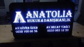 Anatolia Hukuk Tabelası 3D Led Neon Etkili Işıklı Tabela Kutu Harf Depo Reklam Tabela Atalar Kartal thumbnail 3