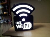 Free Wifi Tabelası 3D Led Tabela Neon Etkili Işıklı Tabela Kutu Harf Depo Reklam Tabela Sıfır İmalat thumbnail 1