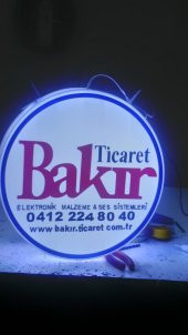 Bakır Ticaret Tabelasi 3D Led Neon Etkili Işıklı Tabela Kutu Harf Depo Reklam Tabela Kartal İstanbul thumbnail 3