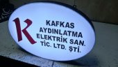 Kafkas Aydınlatma Şirketi Tabelası 3D Led Neon Etkili Işıklı En Ucuz Tabela Kutu Harf Depo Reklam - 3