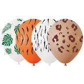 Benim Marifetlerim karışık Desenli Safari Balon 12 inch 5 Adet - 1