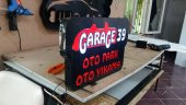 Garage 39 Otopark Otoyıkama 3d Led Işıklı tabela 3D TABELA KUTU HARF IŞIKLI thumbnail 2