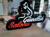 3D LED TABELA KAYAN YAZI NEON IŞIKLI AYDINLATMA TABELA DEPO REKLAM thumbnail 3