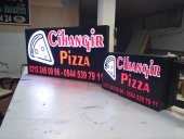 Cihangir Pizza tabelası 3D led tabela neon etkili ışıklı tabela kutu harf depo reklam kartal tuzla - 1
