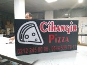 Cihangir Pizza tabelası 3D led tabela neon etkili ışıklı tabela kutu harf depo reklam kartal tuzla - 2