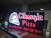 Cihangir Pizza tabelası 3D led tabela neon etkili ışıklı tabela kutu harf depo reklam kartal tuzla - 3