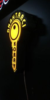 Anahtarcı Koray tabelası 3D led tabela neon etkili ışıklı tabela kutu harf depo reklam kartal thumbnail 1