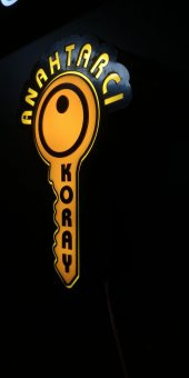 Anahtarcı Koray tabelası 3D led tabela neon etkili ışıklı tabela kutu harf depo reklam kartal thumbnail 5