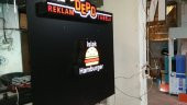 İslak Hamburger tabelası 3D led tabela neon etkili ışıklı tabela kutu harf depo reklam kartal thumbnail 3
