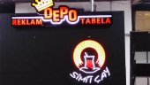 SİMİT ÇAY 3D LED NEON TABELA KAYAN YAZI AYDINLATMA PANEL DEPO REKLAM KARTAL İSTANBUL CEVİZLİ - 1