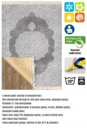 HALICI MUSTAFA POST ŞEKLİNDE ZEBRA DESEN DERİ-PVC TABAN KAYMAZ HALI HM2020_1364 - 2