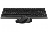 A4 TECH FG1010 K.SUZ QKLAVYE-MOUSE SET,SİYAH-GRİ - 2