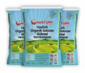 Hastürk %100 Organik Solucan Gübresi 3 x 5 Kg. - 1
