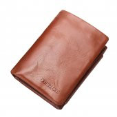 Contacts Classic Italian Trifold Hakiki Deri Erkek Cüzdan - Mileto - 1