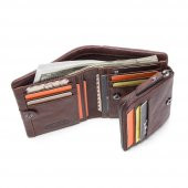 Contacts Classic Italian Trifold Hakiki Deri Erkek Cüzdan - Mileto - 11