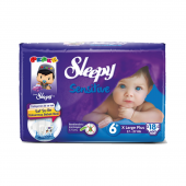 SLEEPY BEBEK BEZİ / 6+ NUMARA XL PLUS/17-27 KG/18 ADET*5 PAKET - 1