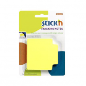 Hopax Stıckn Yapışkanlı Not Kağıdı Trackıng 50 YP 70x70 Fosforlu Sarı 21478 - 1