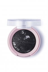 Pretty by Flormar Stars Baked Eye Shadow 06 Black Glitter - 1