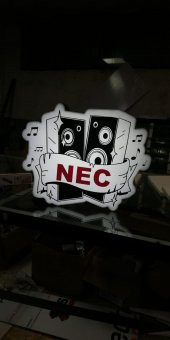 Nec 3D LED NEON TABELA KAYAN YAZI AYDINLATMA PANEL REKLAM DEPO KUTU HARF thumbnail 1
