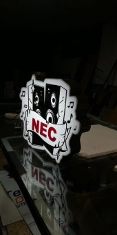 Nec 3D LED NEON TABELA KAYAN YAZI AYDINLATMA PANEL REKLAM DEPO KUTU HARF thumbnail 2
