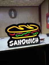 Sandwich 3d Led Tabela Neon Etkili Işıklı Depo Reklam İstanbul - 1