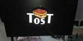 Tost 3d Led Tabela Neon Etkili Işıklı Depo Reklam İstanbul thumbnail 1
