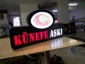 Künefe Aşkı tabelası 3D led tabela neon etkili ışıklı tabela kutu harf depo reklam kartal istanbul thumbnail 2