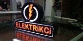 Elektrikçi Tabelasi 3D Led Neon Etkili Işıklı Tabela Kutu Harf - 1