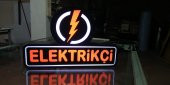 Elektrikçi Tabelasi 3D Led Neon Etkili Işıklı Tabela Kutu Harf - 3