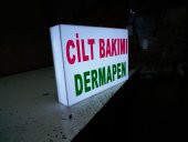 Cilt Bakımı Dermapen Tabelası 3D Led Neon Etkili Işıklı Tabela Kutu Harf Depo Reklam Tabela Kartal thumbnail 3