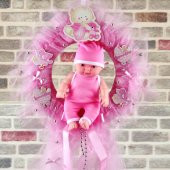 Kapı Süsü Yenidoğan Kız Et Bebekli Tüllü - 5