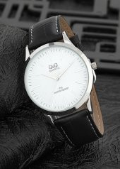 Q&Q C214J301Y Deri Kordon Klasik Erkek Kol Saati - 1