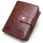 Contacts Trifold Hakiki Deri Rfid Korumalı Cüzdan - Marsala - 3