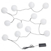 IKEA SOLVINDEN BAHÇE LED AYDINLATMA ZİNCİRİ FENER BEYAZ PİLLİ - 2