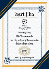 Sertifika Başarı Katılım Belgesi -Kişiye ve İsteğe Özel Tasarım - 2