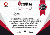 Sertifika Başarı Katılım Belgesi -Kişiye ve İsteğe Özel Tasarım - 3
